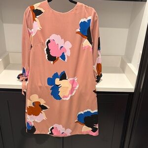 a new day Blush Pink Dress with abstract floral pattern. Size S